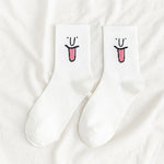 Chaussettes drôles d’expression faciale
