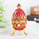 Boîte à bijoux en forme d'œuf pour Pâques