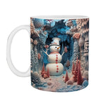 Tasse gonflée de chocolat chaud de Noël en 3D