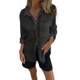 Chemise à revers polyvalente avec une grande poche