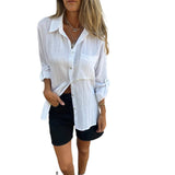 Chemise à revers polyvalente avec une grande poche