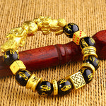 Bracelet d'obsidienne Pi Xiu 3D