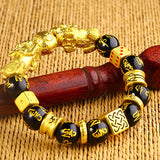 Bracelet d'obsidienne Pi Xiu 3D