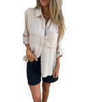 Chemise à revers polyvalente avec une grande poche