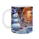 Tasse gonflée de chocolat chaud de Noël en 3D