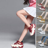 Chaussures Montantes Creuses à Semelle Epaisse