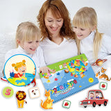 Livre de pâte cognitive pour l'éducation précoce des lumières pour les enfants