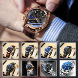 Montre à quartz lumineuse étanche pour homme