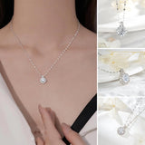 Collier à pendentif tournesol en moissanite