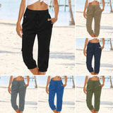 Pantalon Cargo à Cordon de Serrage pour Femmes