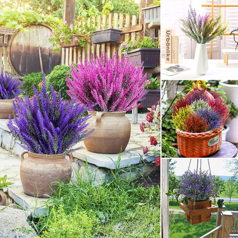 Fleurs de lavande artificielles d'extérieur