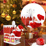 🎅Jouets musicaux électriques pour le Père Noël grimpant à la cheminée🎄