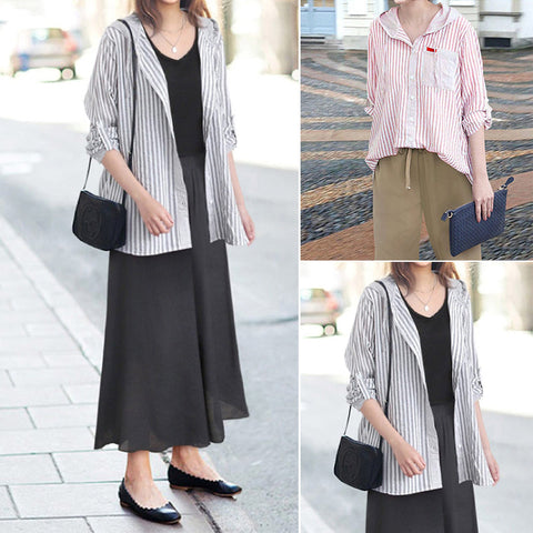 Chemise à manches longues à capuche