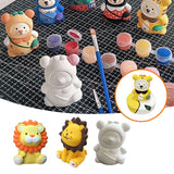 Ours/lion blanc peint à la main