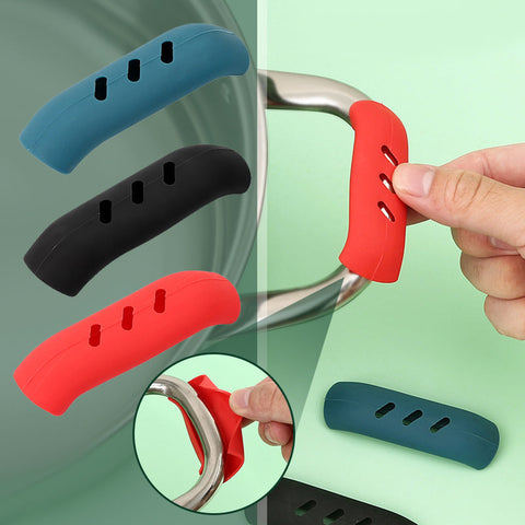 Couvercle de Poignée de Pot Anti-brûlure en Silicone