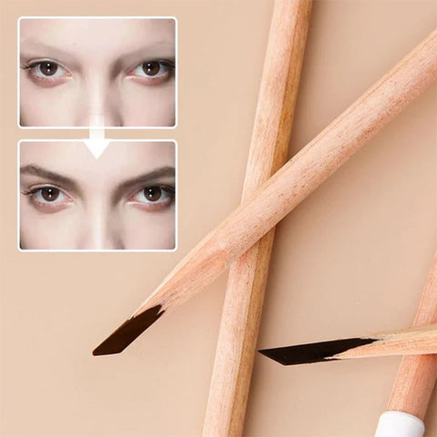 Crayon à sourcils en bois imperméable (12 PCS)