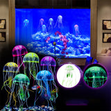 Simulation d'aménagement paysager d'aquarium Méduse fluorescente transparente