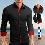 Chemises à manches longues coupe slim homme