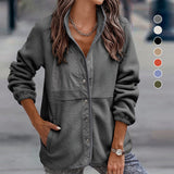 Veste Polaire Manches Longues Couleur Unie