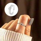 Bague à double anneau mère et fille