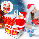 🎅Jouets musicaux électriques pour le Père Noël grimpant à la cheminée🎄