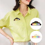 Broche nuage changeant d'humeur