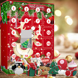 Porte-clés de Noël Boîte Aveugle de Compte à Rebours de 24 Jours