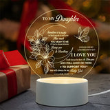 Veilleuse en acrylique gravée - Meilleur cadeau de fête de mère