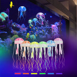 Simulation d'aménagement paysager d'aquarium Méduse fluorescente transparente
