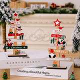 Ornement de Noël bonhomme de neige vieil homme en bois