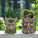 Vase en résine de jardin