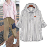 Chemise à manches longues à capuche