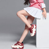 Chaussures Montantes Creuses à Semelle Epaisse