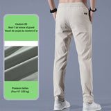 Pantalon décontracté en soie glacée