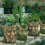 Vase en résine de jardin