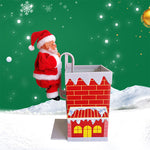 🎅Jouets musicaux électriques pour le Père Noël grimpant à la cheminée🎄