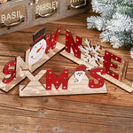 Décorations de Noël Peintes en Bois