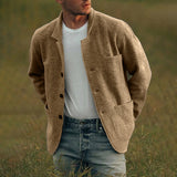 Veste Décontractée de Couleur Unie