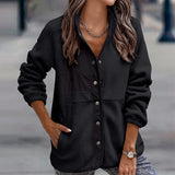 Veste Polaire Manches Longues Couleur Unie