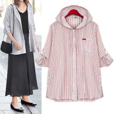 Chemise à manches longues à capuche