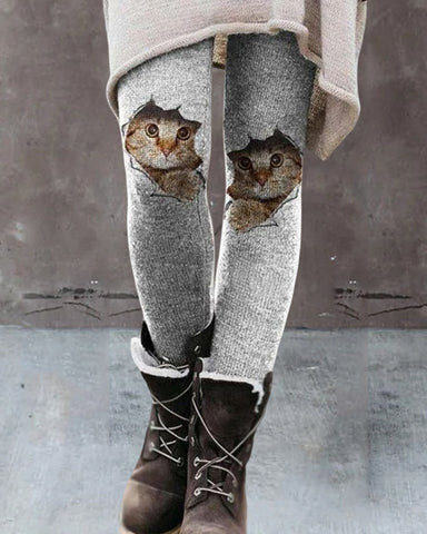 Leggings Très Élastiques avec Imprimé