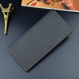 Long portefeuille souple à la mode pour hommes de couleur contrastée