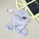 Combinaison Élastique en Polaire pour Animaux de Compagnie avec Anneau de Traction