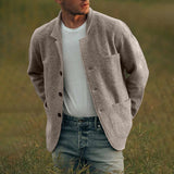 Veste Décontractée de Couleur Unie