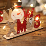Décorations de Noël Peintes en Bois