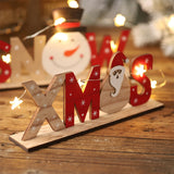 Décorations de Noël Peintes en Bois