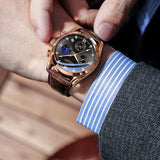 Montre à quartz lumineuse étanche pour homme