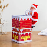 🎅Jouets musicaux électriques pour le Père Noël grimpant à la cheminée🎄