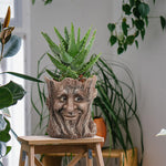 Vase en résine de jardin