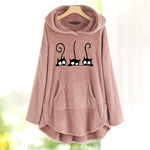 Sweat-shirt à imprimé peluche